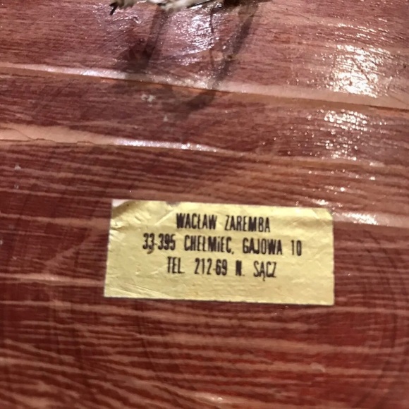 Vintage Polish Handcrafted Wood Burn Folk Art With Copper Inlay WACLAW ZAREMBA - Picture 3 of 3